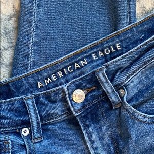 American Eagle, high waist mom jean.